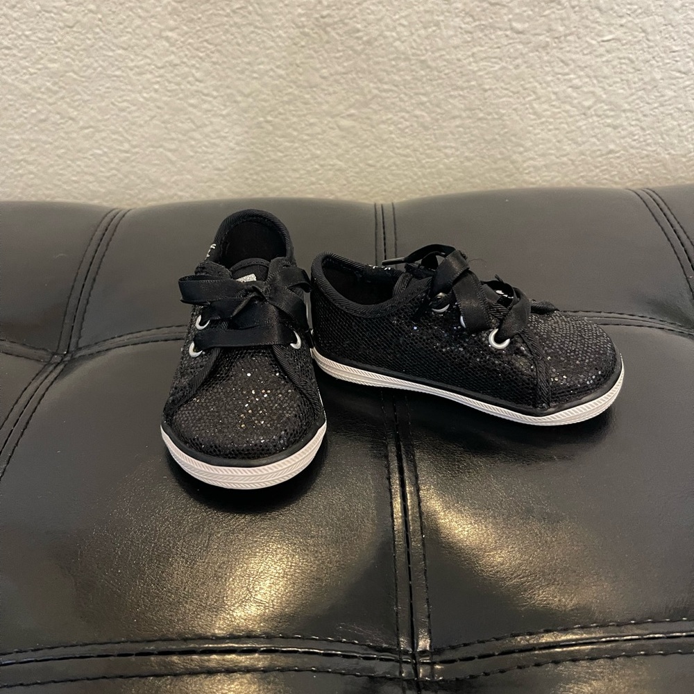 Keds Kids Black Glitter Sneakers